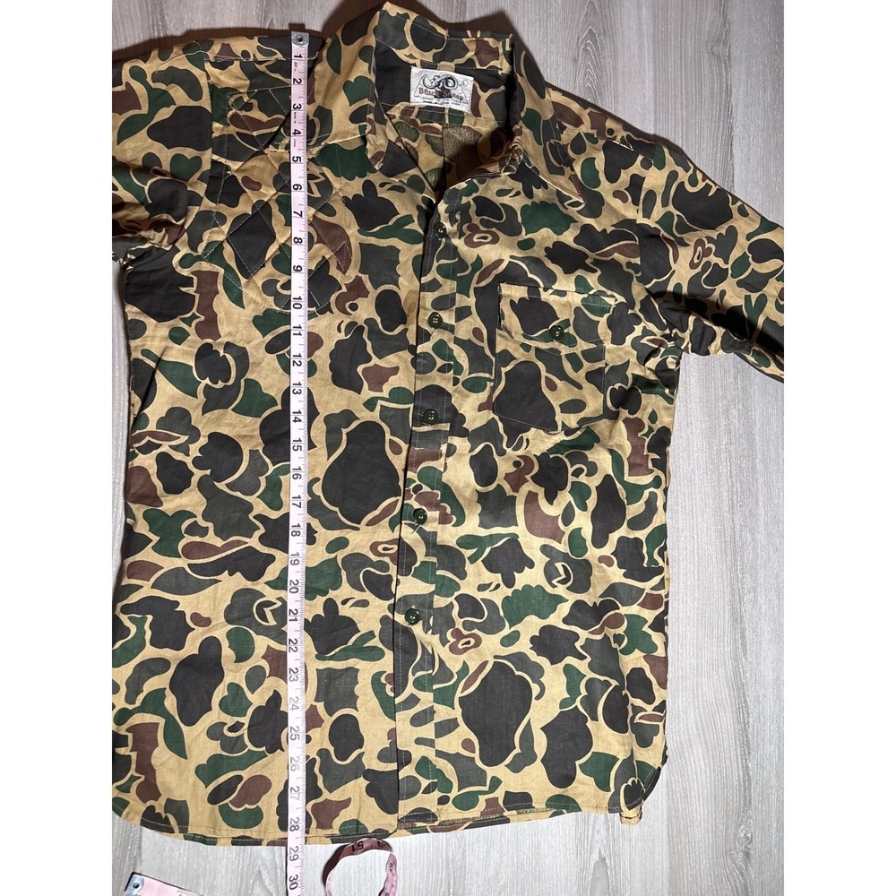 Vintage Black Sheep Mens L Duck Hunter Camo Hunting Shirt Quilted Patch Gorpcore - Picture 8 of 8